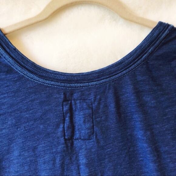Gilly Hicks Navy Blue V-Neck Short Sleeve T-Shirt - Picture 4 of 7